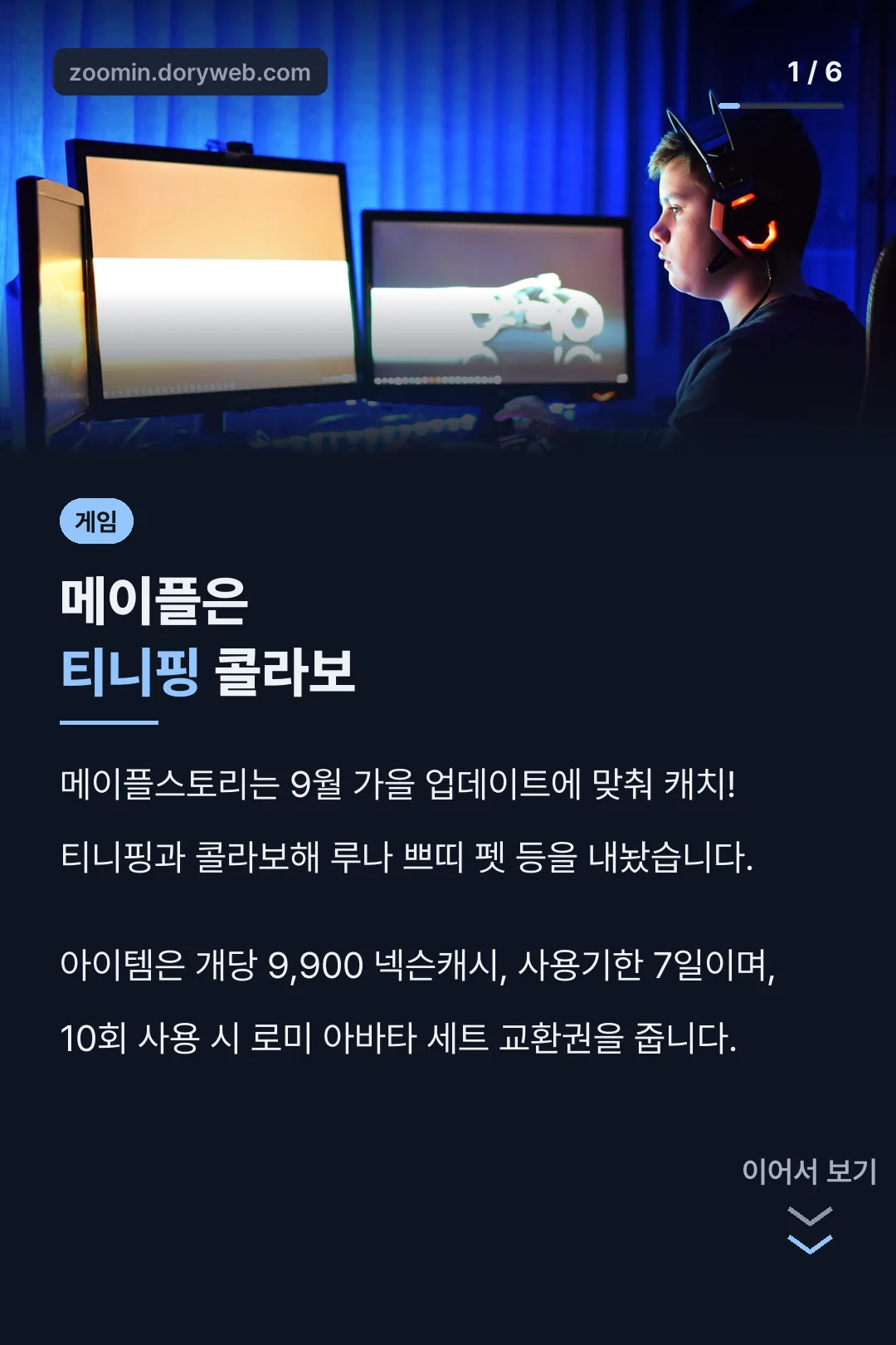 메이플은 티니핑 콜라보